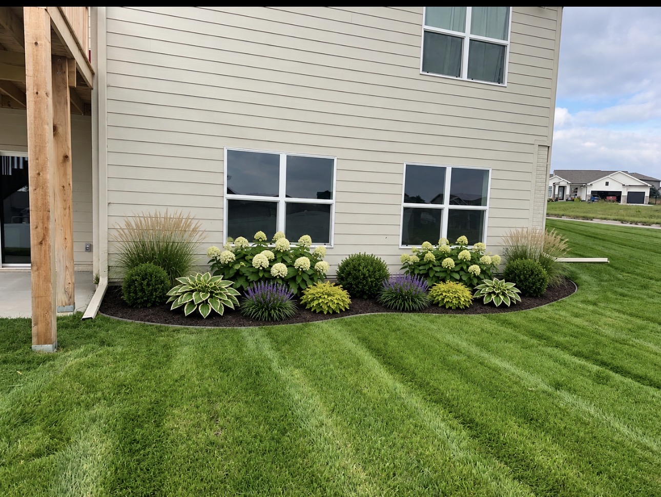 After landscape installation