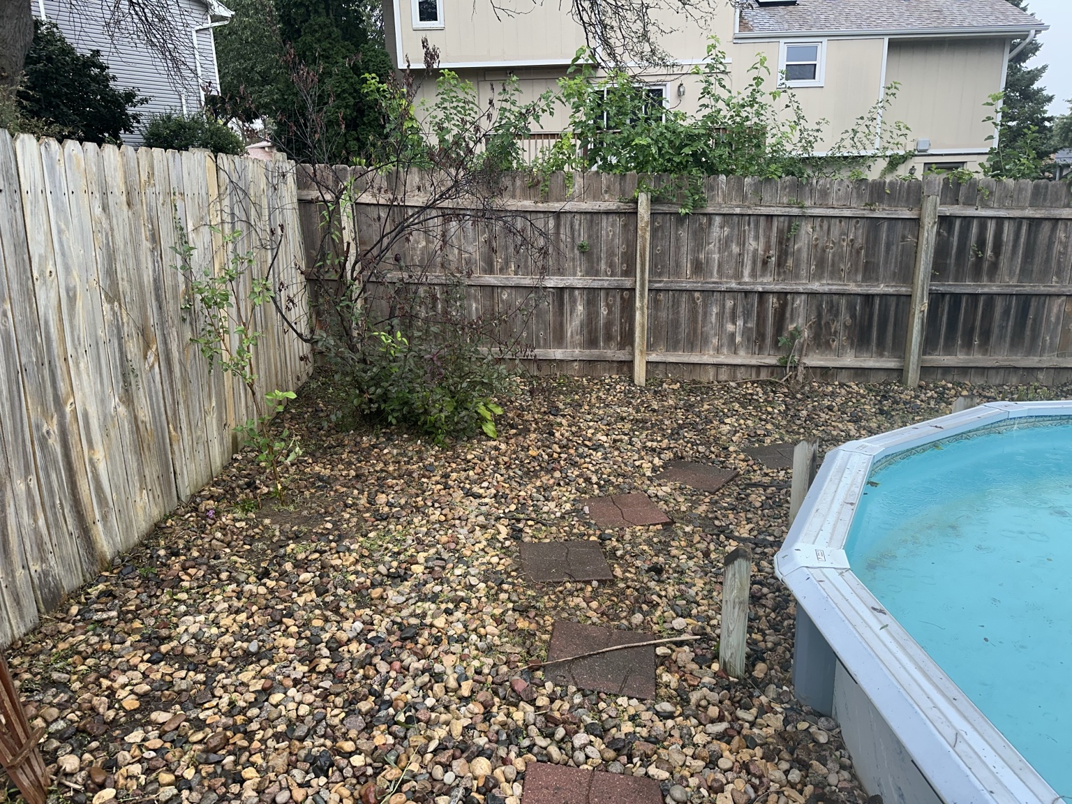 After rock bed cleanup